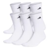 Adidas Athletic 6pk Men’s White Crew Socks -Shoe Sensation Shop adidas 101639 socks white01