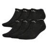Adidas 6PK Men's Cushioned No Show Socks 2 Adidas 6PK Men's Cushioned No Show Socks -Shoe Sensation Shop adidas 5124488 mensnoshow6packblack black02.jpg