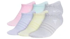 Adidas Superlite 6PK Youth Girls' No Show Socks