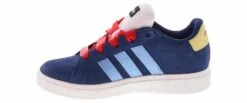 Adidas Grand Court 00's Snow White Youth Girls’ (11-3) Court Sneaker -Shoe Sensation Shop adidas jq6680 grandcourt00ssnowwhite blue04