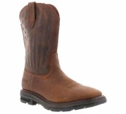 Ariat Sierra Shock Shield Patriot Men’s Wide-Width Steel Toe Work Boot
