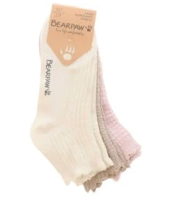 Bearpaw 3-Pack Super Soft Women's Anklet Socks