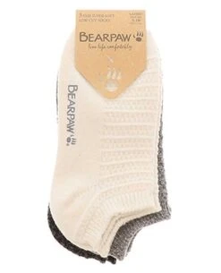 Bearpaw 3-Pack Super Soft Women's Low-Cut Socks