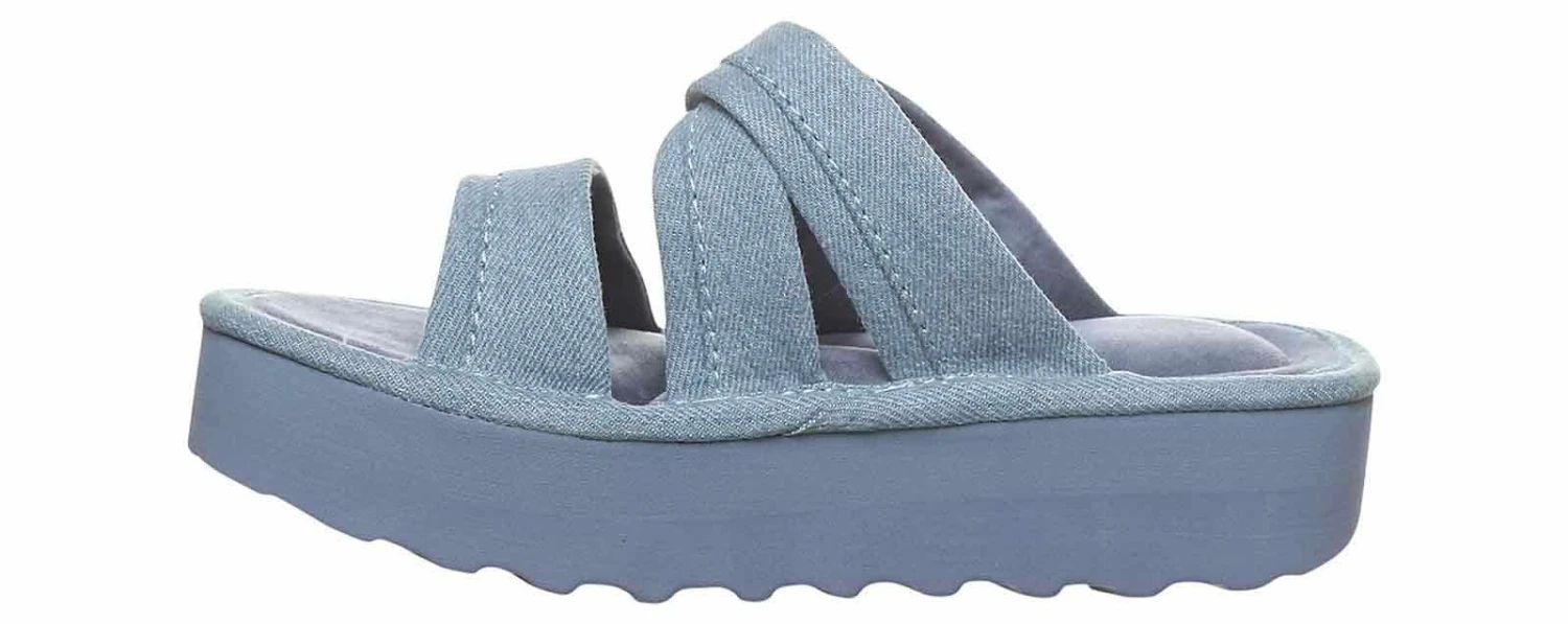 Bearpaw Altitude Denim Blue Women’s Platform Sandal 4 Bearpaw Altitude Denim Blue Women’s Platform Sandal - Image 4