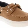 Beverly Hills Polo Lil Jace Toddler Boys’ (5-10) Boat Shoe -Shoe Sensation Shop beverlyhillspolo lil jace tan liljaceboat brown01