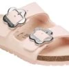 Birkenstock Arizona Youth Girls’ Footbed Sandal -Shoe Sensation Shop birkenstock 1029490 arizonaflowerbuckle pink01