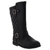 Blue Suede K-Carmeled Youth Girls’ (11-4) Fashion Boot -Shoe Sensation Shop bluesuede k carmeled blk black thumb