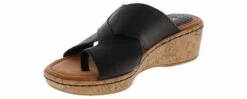 B.O.C Summer Cross Band Women’s Wedge Sandal -Shoe Sensation Shop boc summer black summer black05