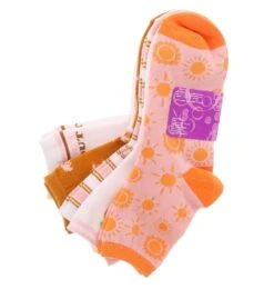 BTW 5-Pack Suns Out Women's Ankle Socks -Shoe Sensation Shop btw 07lxc004095 sunsoutanklet multi06