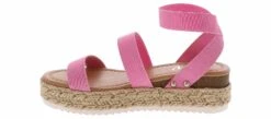 BTW Paisley Pink Flatform Youth Girls' (12-4) Sandal -Shoe Sensation Shop btw k ls5423 08 paisleypinkplatform pink04