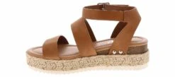 BTW Bryce-IIS Youth Girls’ (12-4) Platform Sandal -Shoe Sensation Shop btw k ls5446p bryceiistanplatform brown04