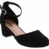 BTW Robyn Black Youth Girls’ (11-3) Dress Shoe -Shoe Sensation Shop btw roby iis robynblack black01