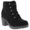 BTW Taliyah Youth Girls' (13-5) Heeled Combat Boot -Shoe Sensation Shop btw taliyah k xl5343 black01