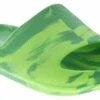 Capelli Marbled Slime Youth Boys' (1-4) Comfort Slide -Shoe Sensation Shop capelli fb 3278 lime capellimarbledslimeslide green01