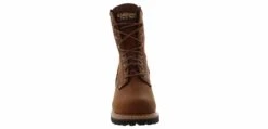 Carolina 8-inch Logger Men's Waterproof Steel Toe Work Boot -Shoe Sensation Shop carolina ca9821 8inwpsteeltoelogger brown06