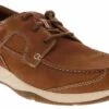 Clarks Sailview Men's Boat Shoe -Shoe Sensation Shop clarks 26176971 sailviewlace brown01