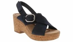 Clarks Giselle Dove Buckle Women's Wedge Sandal