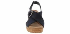 Clarks Giselle Dove Buckle Women's Wedge Sandal 11 Clarks Giselle Dove Buckle Women's Wedge Sandal -Shoe Sensation Shop clarks 26177146 giselledovebucklewedgenavy navy06