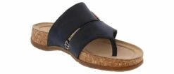 Clarks Reileigh Park Navy Buckle Women's Thong Sandal -Shoe Sensation Shop clarks 26177428 reileigh navy05