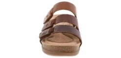Clarks Calenne Lily Women’s Comfort Sandal -Shoe Sensation Shop clarks 26181558 calenneliltbrownmultislide brown06