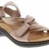 Clarks Laurieann Bell Women's Comfort Sandal -Shoe Sensation Shop clarks 26181684 laurieannbelltaupestrapsdl taupe01