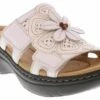 Clarks Merliah 2 Belle Women's Wedge Sandal -Shoe Sensation Shop clarks 26181724 merliah2bellewhiteflower white01