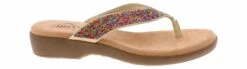 Cliff By White Mountain Becharm Woman’s Thong Sandal -Shoe Sensation Shop cliffsbywhitemountain becharm multi becharmmultithongheel multi02