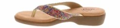 Cliff By White Mountain Becharm Woman’s Thong Sandal -Shoe Sensation Shop cliffsbywhitemountain becharm multi becharmmultithongheel multi04