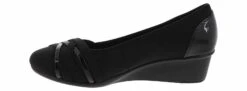 Cliffs By White Mountain Bowie Women’s Wide-Width Wedge Heel -Shoe Sensation Shop cliffsbywhitemountain bowie blk w bowiewedge black04
