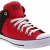 Converse Chuck Taylor All Star All Street Men's Mid Top Canvas Sneaker -Shoe Sensation Shop converse 169110f chucktaylorallstreethigh red01 1