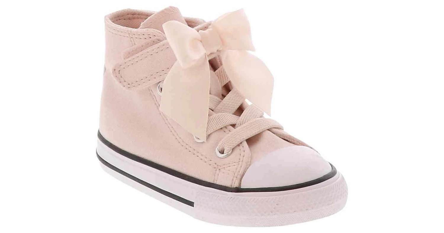 Converse Chuck Taylor All Star Ruffles And Bows Toddler Girls’ (5-10) Hi-Top Sneaker 1 Converse Chuck Taylor All Star Ruffles And Bows Toddler Girls’ (5-10) Hi-Top Sneaker