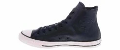 Converse Chuck Taylor All Star Leather Men’s Hi-Top Canvas Sneaker -Shoe Sensation Shop converse a13276c ctallstarhighleathernavy navy04