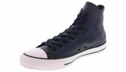Converse Chuck Taylor All Star Leather Men’s Hi-Top Canvas Sneaker -Shoe Sensation Shop converse a13276c ctallstarhighleathernavy navy05