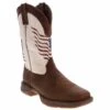 Durango Rebel Men's Distressed Western Boot -Shoe Sensation Shop durango ddb0312 rebeldistressedflagboot brown01