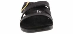 Eastland Sanibel Women's Wide-Width Sandal -Shoe Sensation Shop eastland 3377 01 sanibelwideblackstrap black06