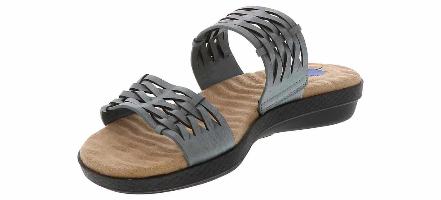 Easy Street Agata Wrapped Two Band Women’s Comfort Wedge Sandal 5 Easy Street Agata Wrapped Two Band Women’s Comfort Wedge Sandal - Image 5