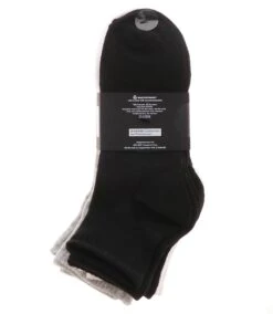 Ellen Tracy 6PK Women's Ribbed Quarter Socks 5 Ellen Tracy 6PK Women's Ribbed Quarter Socks -Shoe Sensation Shop ellentracy etsxl 1005 grey ellentracy6pkribbedqtr grey03