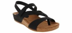 Euro Soft By Sofft Gianetta Women’s Comfort Wedge Sandal Black