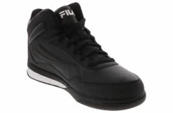 Fila Clencher Men's Hi-Top Basketball Sneaker 10 Fila Clencher Men's Hi-Top Basketball Sneaker -Shoe Sensation Shop fila 1bm02488 013 clencher black05