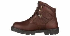 Georgia Boots Homeland 6-Inch Men's Steel Toe Work Boot -Shoe Sensation Shop georgiaboot g105 homeland brown 04