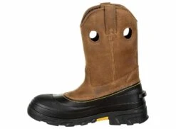 Georgia Boots Muddog Men's Composite Toe Work Boot -Shoe Sensation Shop georgiaboot gb00243 muddog brownblack 04