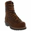 Georgia Boots LTX Logger Men’s Wide Composite Toe Work Boot -Shoe Sensation Shop georgiaboots gb00617 ltxlogger brown01