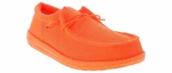 HEYDUDE Wally Funk Mono Neon Orange Men's Casual Shoe