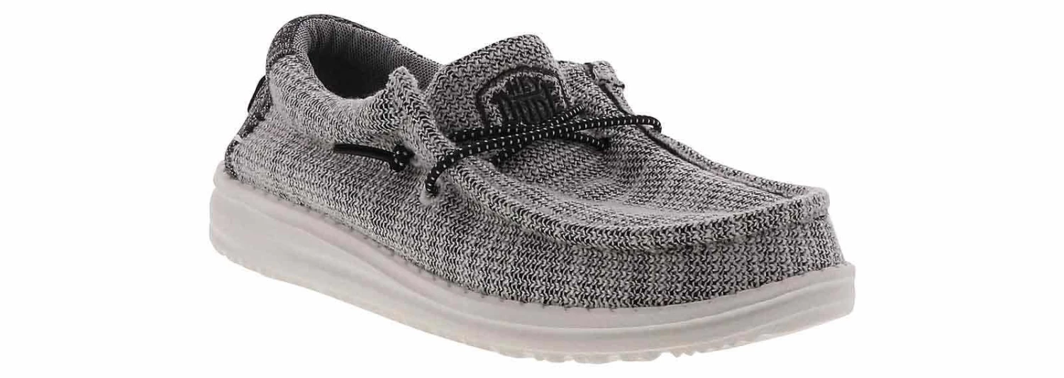 HEYDUDE WallyStretch Yin Yang Youth Boys’ (13-6) Shoe 1 HEYDUDE WallyStretch Yin Yang Youth Boys’ (13-6) Shoe