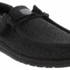 HEYDUDE Wally Sox Men’s Wide-Width Casual Shoe 13 HEYDUDE Wally Sox Men’s Wide-Width Casual Shoe -Shoe Sensation Shop heydude 40149 0xj wallysoxwideblk black01