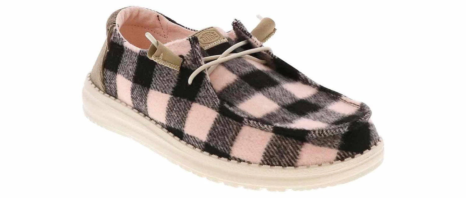 HEYDUDE Wendy Buffalo Plaid Pink Women’s Casual Shoe 1 HEYDUDE Wendy Buffalo Plaid Pink Women’s Casual Shoe