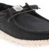 HEYDUDE Wendy Stetch Canvas Women’s Casual Shoe 13 HEYDUDE Wendy Stetch Canvas Women’s Casual Shoe -Shoe Sensation Shop heydude 40902 001 wendystretchcanvas black01