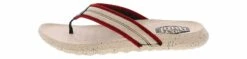 HEYDUDE Myers Americana White Red Men's Thong Sandal -Shoe Sensation Shop heydude 41095 119 myersflipamericanawhitered white04