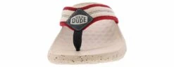 HEYDUDE Myers Americana White Red Men's Thong Sandal -Shoe Sensation Shop heydude 41095 119 myersflipamericanawhitered white06