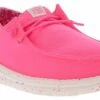 HEYDUDE Wendy Canvas Youth (11-4) Casual Shoe 12 HEYDUDE Wendy Canvas Youth (11-4) Casual Shoe -Shoe Sensation Shop heydude 41281 680 wendyyouthcanvaspink pink01